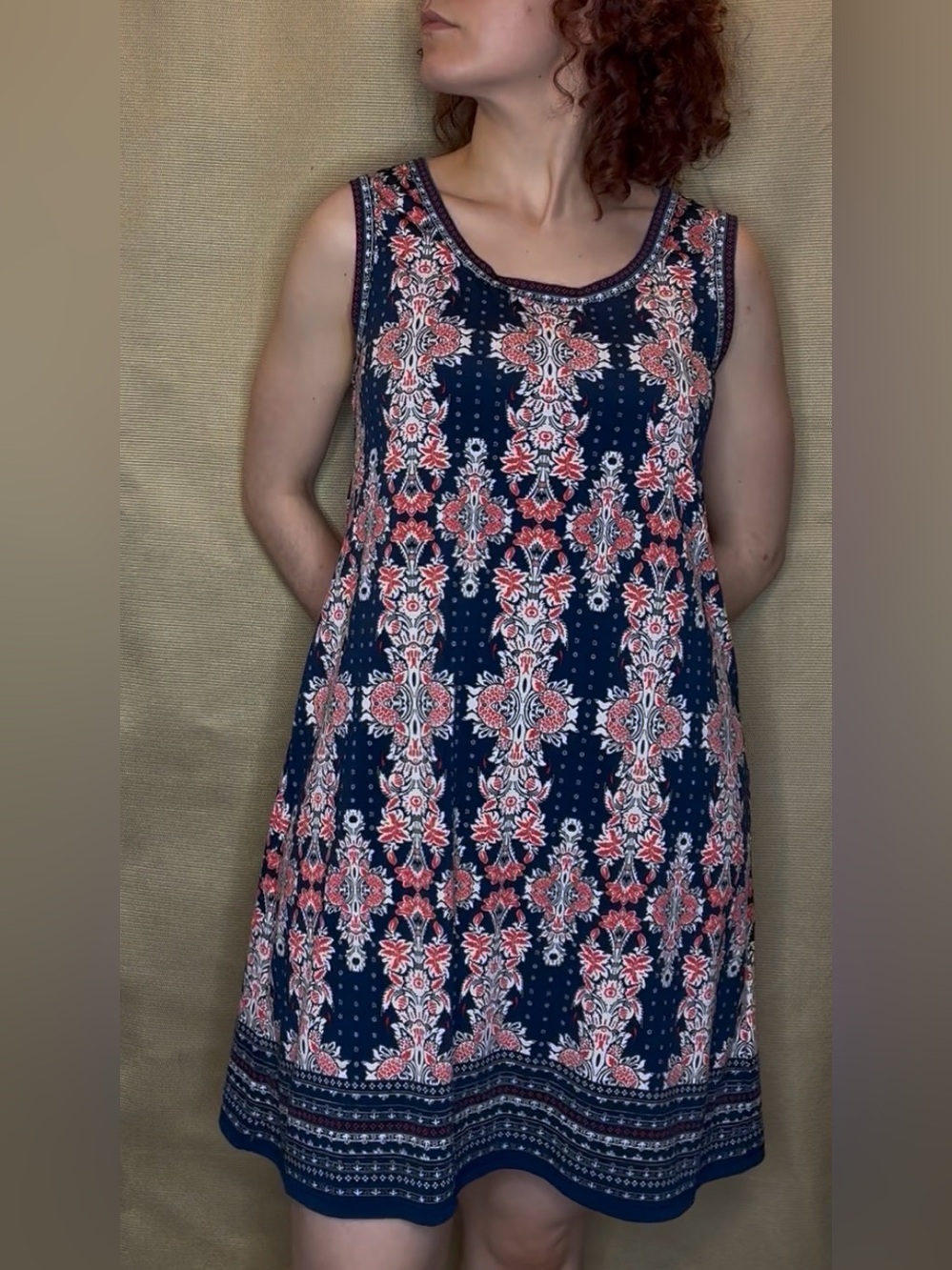 Max Studios patterned summer dress
